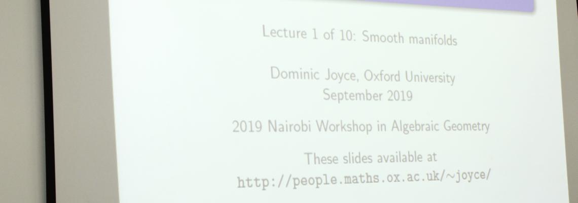  Lecture  on Introduction to Differential Geometry by Prof. Dominic Joyce FRS.