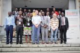Participants during the 5th Nairobi Workshop on Algebraic Geometry held on 2nd to 11th September 2019 at the School of Mathematics, University of Nairobi. Prof. Miles Reid (second-right) from University of Warwick and Prof. Dominic Joyce (centre) from University of Oxford were among guest lecturers who lectured on different aspects of Geometry during the graduate summer school