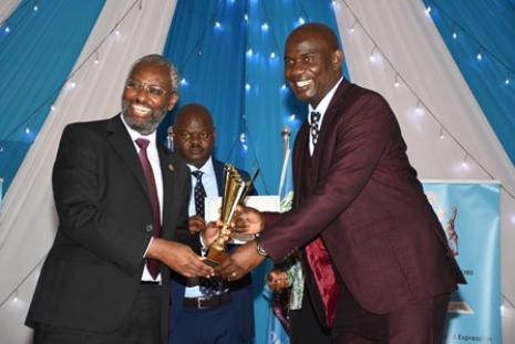 Chairman Department of Mathematics(Prof Luketero) recieves award